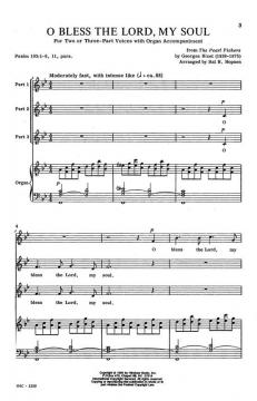 O Bless The Lord, My Soul von Georges Bizet 