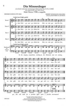 Die Minnesanger von Robert Schumann 
