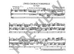 Zwei Choralvorspiele WV 17 von Markus Lehmann-Horn (Download) 