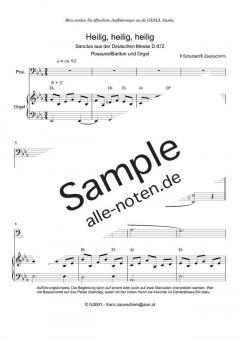Zum Sanctus (Heilig, heilig) von Franz Schubert (Download) 