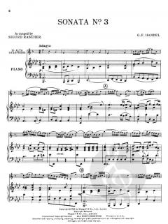 Sonata Nr. 3 von Georg Friedrich Händel 