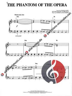 The Phantom Of The Opera (Easy Piano) von Andrew Lloyd Webber 