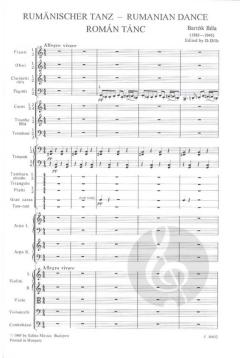 Rumanian Dance for Orchestra von Béla Bartók 