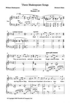 Three Shakespeare Songs von Richard Allain 