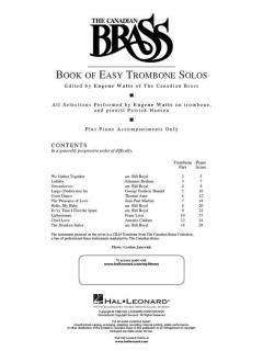 The Canadian Brass Book Of Easy Trombone Solos von Canadian Brass Quintet 