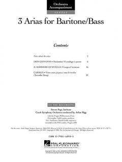 3 Arias for Baritone/Bass 