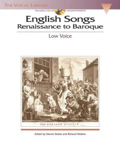 English Songs Renaissance To Baroque Low von Henry Purcell 