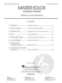 Master Solos for Trumpet and Piano von Robert Getchell im Alle Noten Shop kaufen