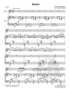 Balada von Ciprian Porumbescu 