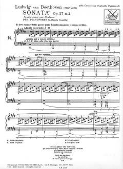 Sonata Op.27 Nr.2 von Ludwig van Beethoven 