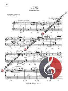 Seasons, The For The Piano Op.37a von Pjotr Iljitsch Tschaikowski 
