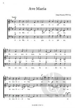 Ave Maria für Chor SAB oder Soli und Orgel FWV 65 von César Franck 