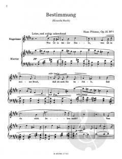 Sechs Liebeslieder nach Ricarda Huch op.35 von Hans Pfitzner 