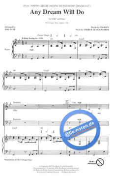 Any Dream Will Do From Joseph And The Amazing (Tim Rice) 