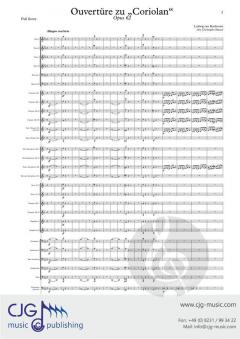 Coriolan Ouvertüre op. 62 von Ludwig van Beethoven 