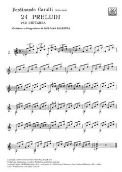 24 Preludes Op.114 von Ferdinando Carulli 