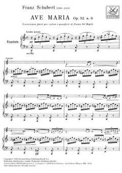 Ave Maria Op. 52 Nr. 6 Violin And Piano D893 von Franz Schubert im Alle Noten Shop kaufen