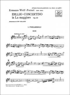 Idillio-concertino In A Op.15 von Ermanno Wolf-Ferrari 