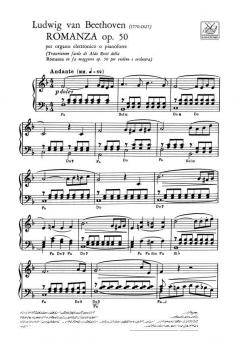 Romance for Violin No.2 in F Major Transcribed for Organ Solo von Ludwig van Beethoven 