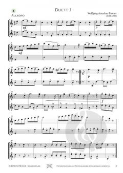 12 kleine Duette KV 487 von Wolfgang Amadeus Mozart 