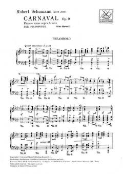 Carnavale Op.9 von Robert Schumann 
