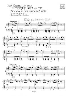 Le Cinque Dita Op.777 von Carl Czerny 
