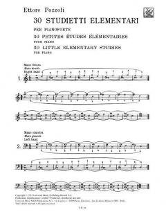 30 Studietti Elementari von Ettore Pozzoli 