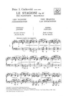 Le Stagioni Op.37 Piano the Seasons von Pjotr Iljitsch Tschaikowski 