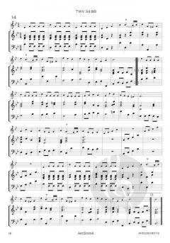 17 Menuette TWV 34 von Georg Philipp Telemann 