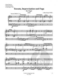 Toccata, Improvisation und Fuge von Lothar Graap 