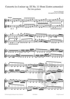 Concerto in d minor op. 3 No. 11 von Antonio Vivaldi 