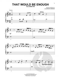 That Would Be Enough von Lin-Manuel Miranda (Download) 