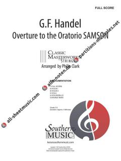 Overture to the Oratorio Sampson von Georg Friedrich Händel 
