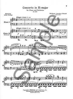 Concerto No.14 E Flat Major 2 Pianos 4 Hands von Wolfgang Amadeus Mozart 