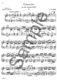 Concerto In Italian Style Piano Solo von Johann Sebastian Bach 