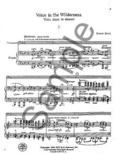 Voice In The Wilderness von Ernest Bloch 