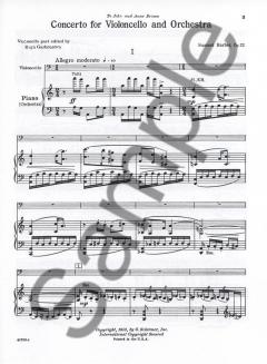 Concerto For Violoncello And Orchestra von Samuel Barber im Alle Noten Shop kaufen