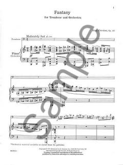 Fantasy For Trombone And Piano von Paul Creston 