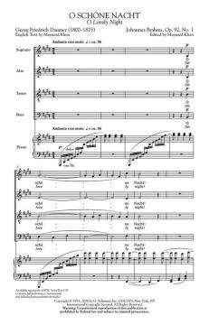 O schöne Nacht (Johannes Brahms) 