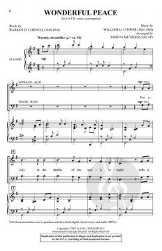 Wonderful Peace von William G. Cooper (Download) 