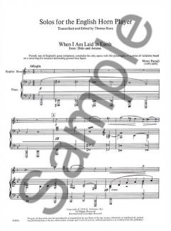 Solos For The English Horn Player With Piano 