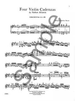 4 Violin Cadenzas von Nathan Milstein im Alle Noten Shop kaufen