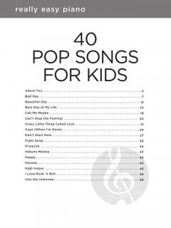 Really Easy Piano: 40 Pop Songs for Kids 