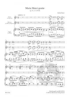 Maria Mater gratiae op. 47/2 N 96 von Gabriel Fauré (Download) 