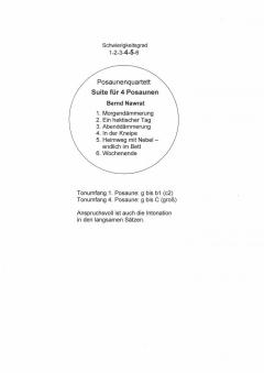 Suite für 4 Posaunen von Bernd Nawrat 