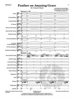 Fanfare on Amazing Grace von Adolfus Hailstork 