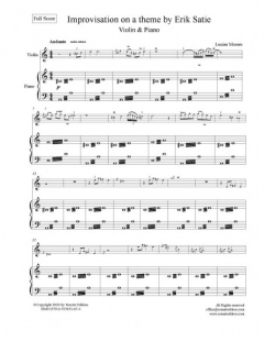 Improvisation on a theme by Erik Satie von Lucian Moraru 