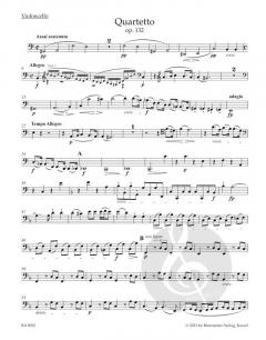 Streichquartett a-Moll op. 132 von Ludwig van Beethoven im Alle Noten Shop kaufen (Stimmensatz)