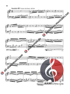 Goldberg-Variationen BWV 988 von Johann Sebastian Bach 