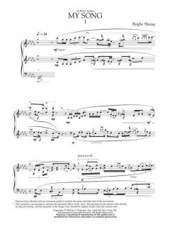 My Song For Piano von Bright Sheng 